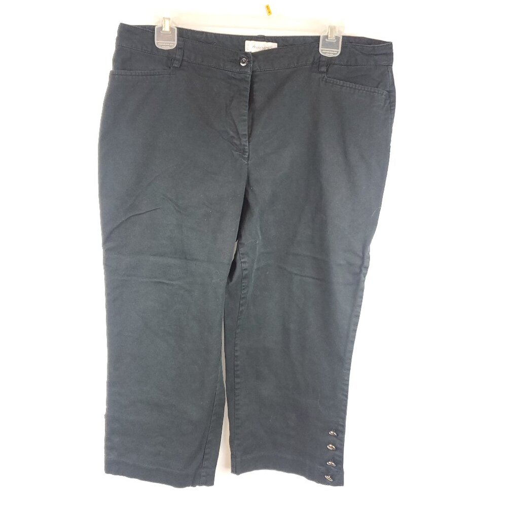 Dressbarn Women's Black Capri Pants Sz 14